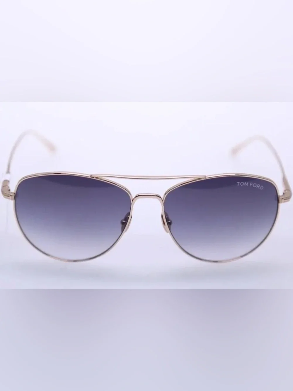 Tom Ford Milla TF784 28B Titanium Rose Gold Aviator Sunglasses 59mm